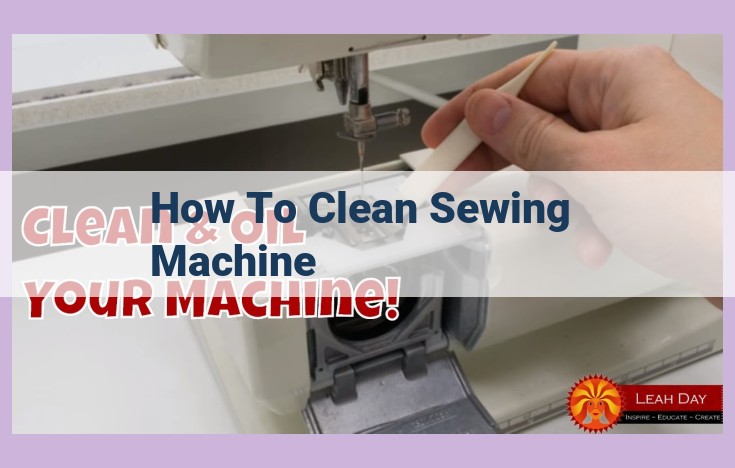 how to clean sewing machine