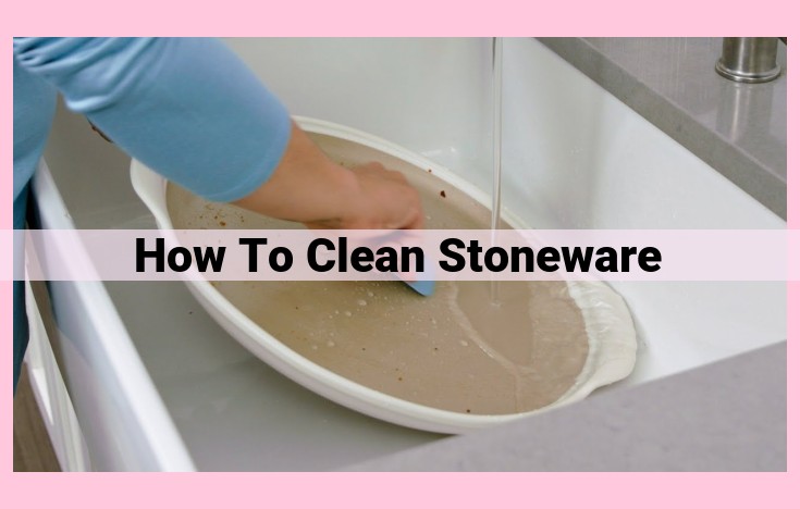 how to clean stoneware