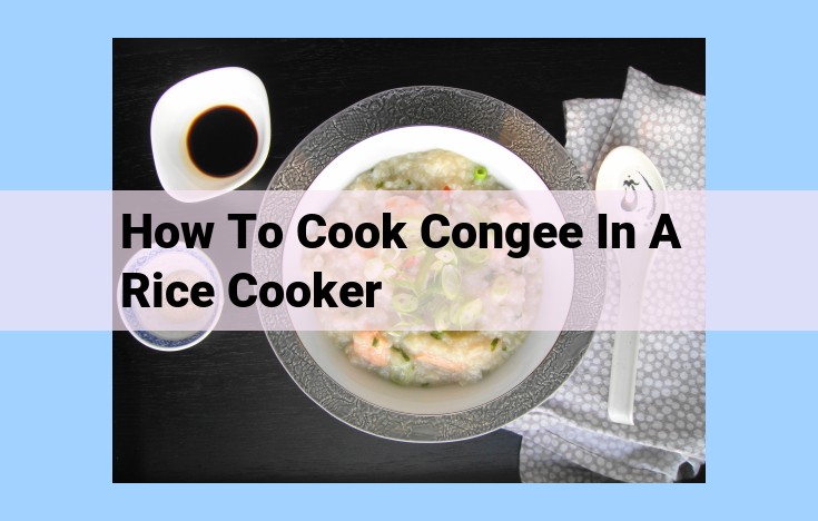 how to cook congee in a rice cooker