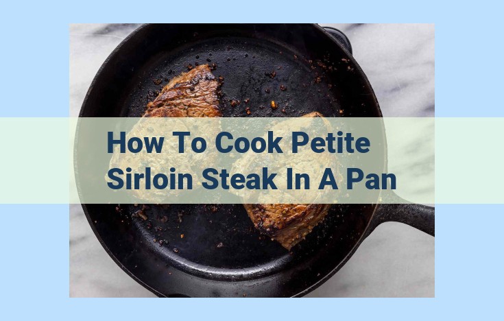 how to cook petite sirloin steak in a pan