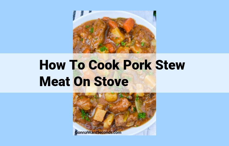 how to cook pork stew meat on stove