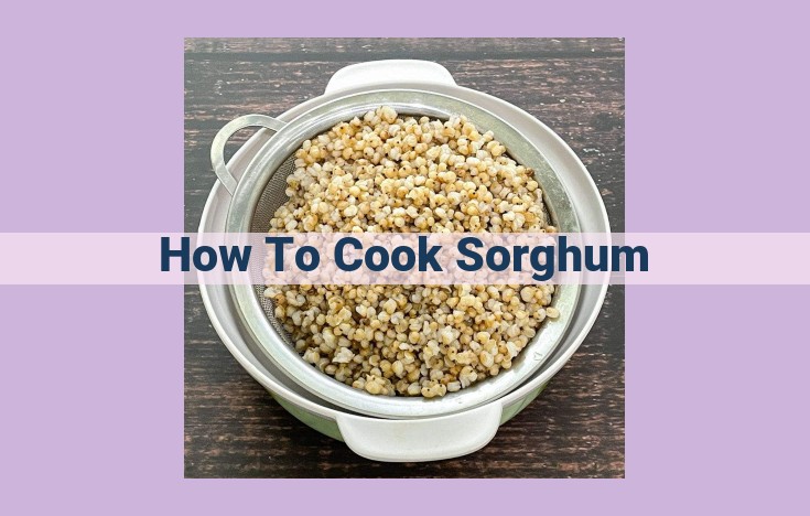 how to cook sorghum