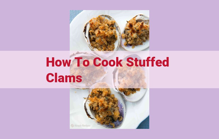 how to cook stuffed clams