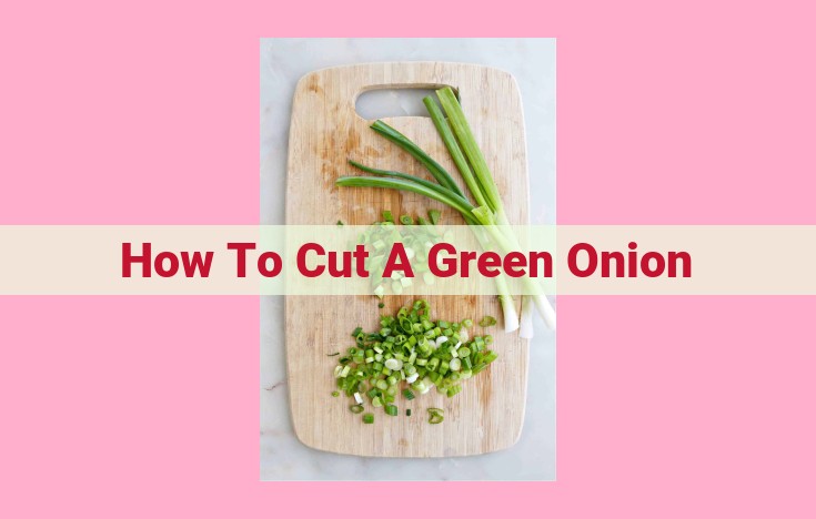 how to cut a green onion