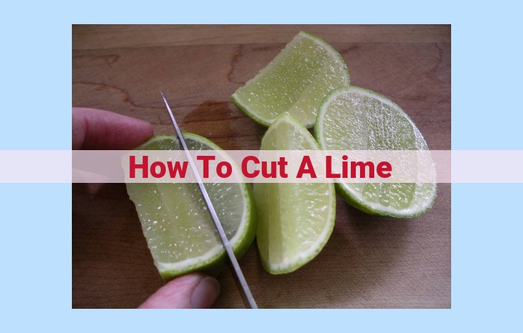 how to cut a lime