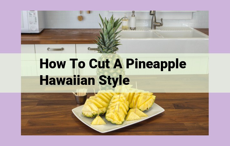 how to cut a pineapple hawaiian style