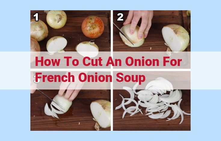 how to cut an onion for french onion soup