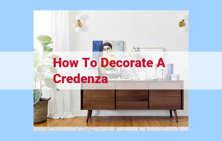 how to decorate a credenza