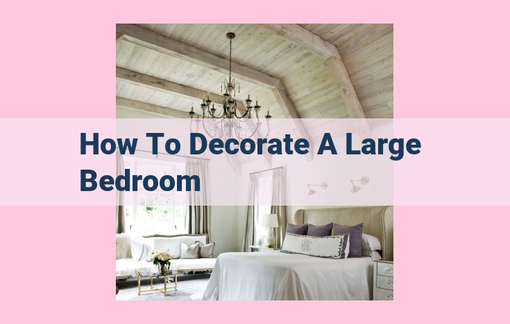 how to decorate a large bedroom