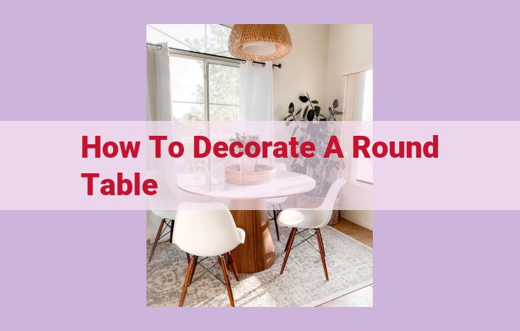 how to decorate a round table