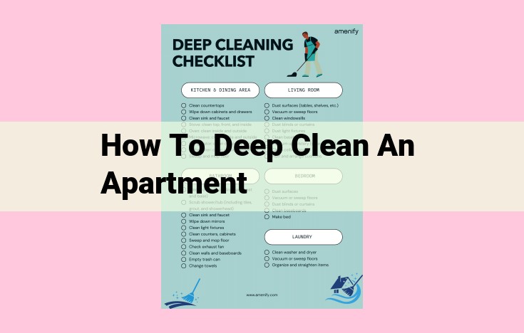 how to deep clean an apartment