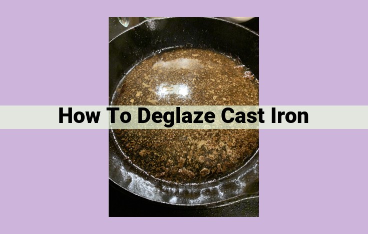 how to deglaze cast iron