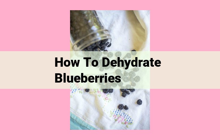 how to dehydrate blueberries