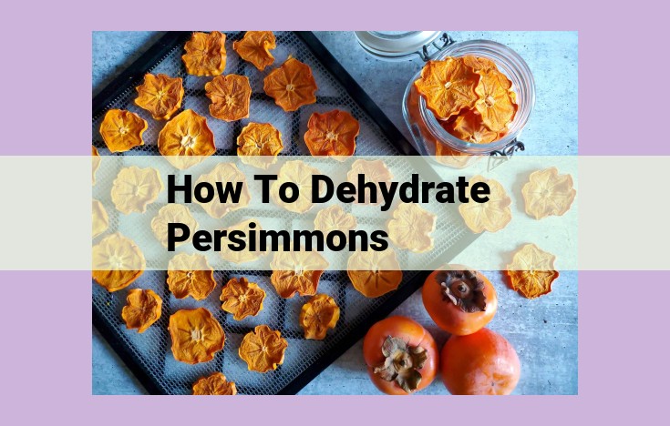 how to dehydrate persimmons