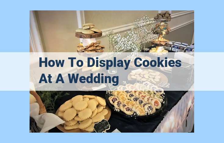 how to display cookies at a wedding