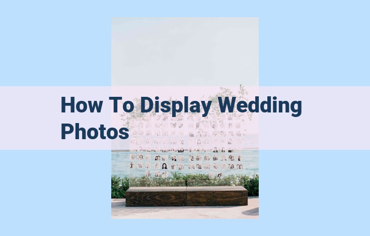 how to display wedding photos