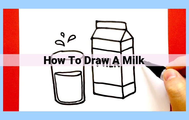 how to draw a milk