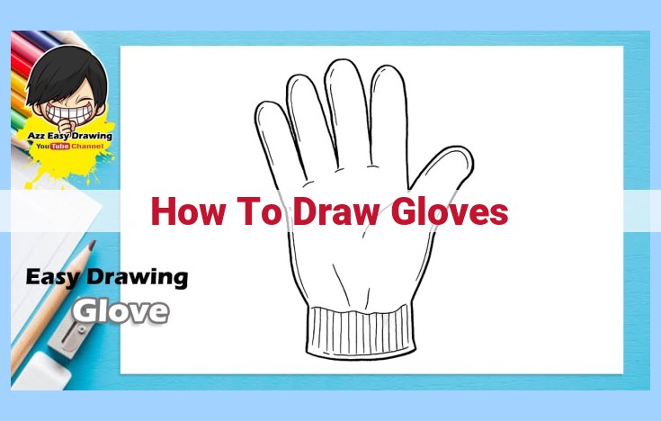 how to draw gloves