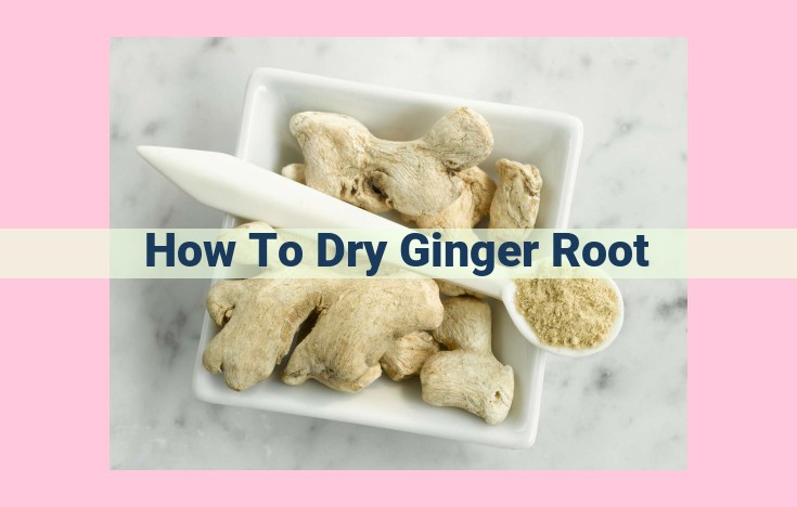 how to dry ginger root