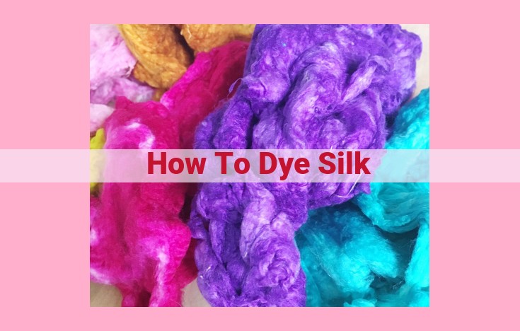 how to dye silk