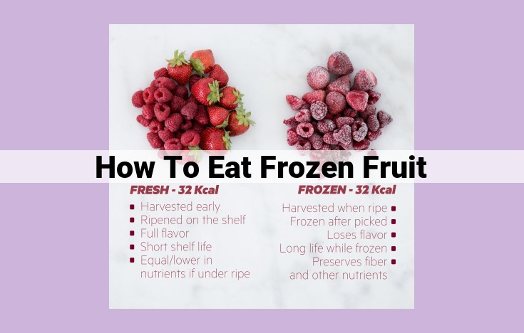 how to eat frozen fruit