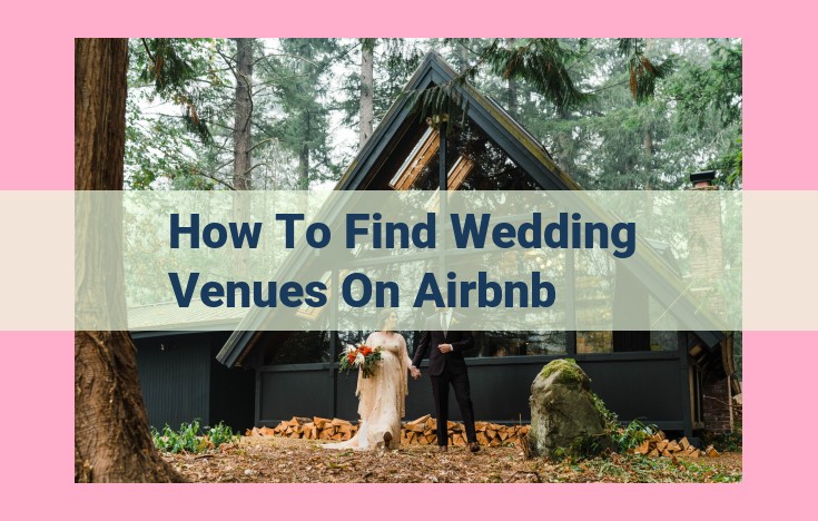 how to find wedding venues on airbnb