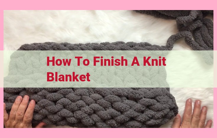 how to finish a knit blanket