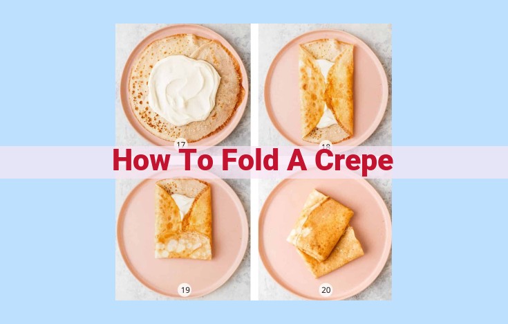 how to fold a crepe