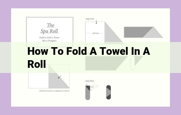 how to fold a towel in a roll