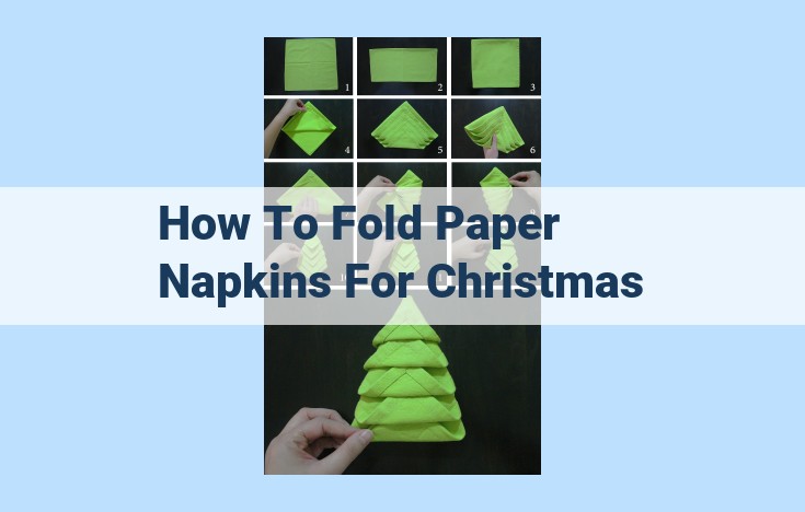 how to fold paper napkins for christmas