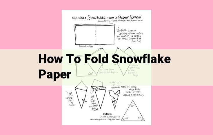 how to fold snowflake paper