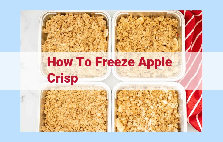 how to freeze apple crisp