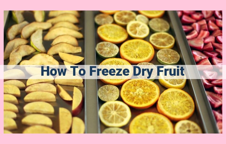 how to freeze dry fruit