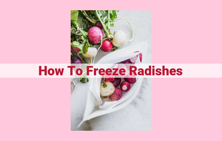 how to freeze radishes