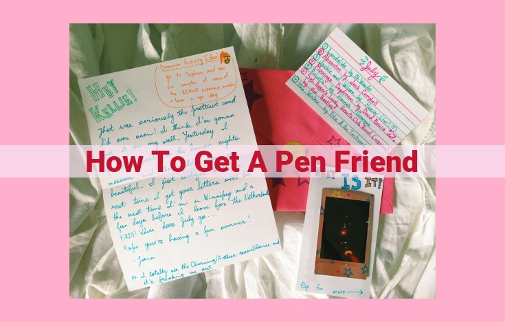 how to get a pen friend