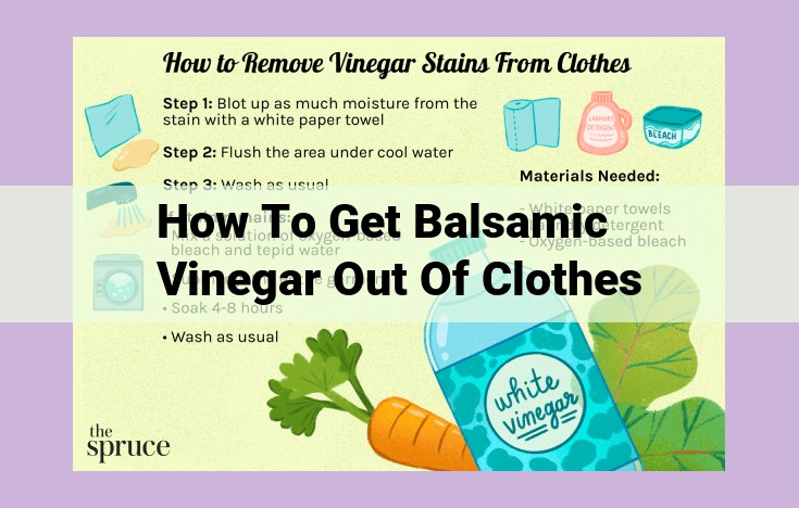 how to get balsamic vinegar out of clothes