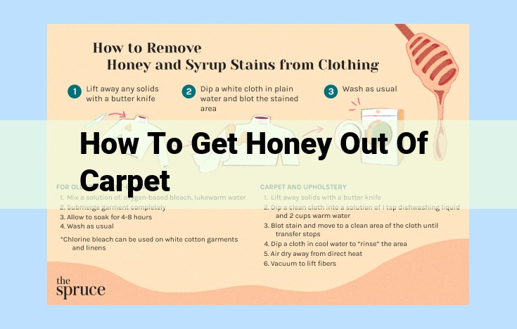 how to get honey out of carpet