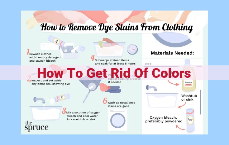 how to get rid of colors