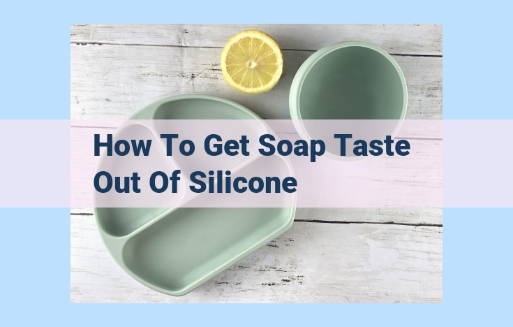 how to get soap taste out of silicone