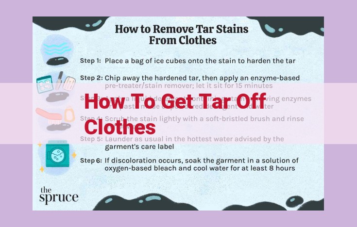 how to get tar off clothes