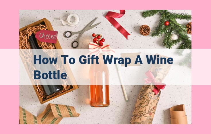 how to gift wrap a wine bottle