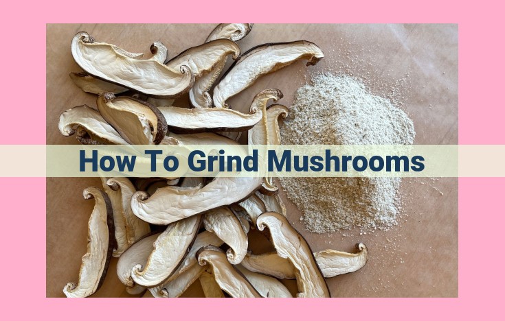 how to grind mushrooms