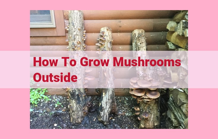 how to grow mushrooms outside