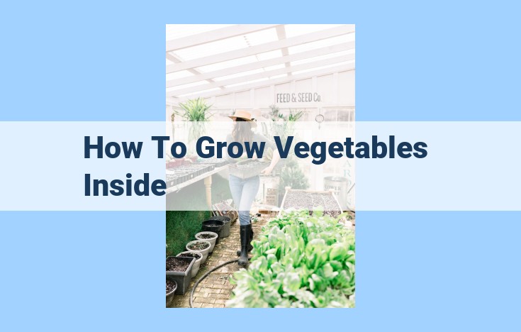 how to grow vegetables inside