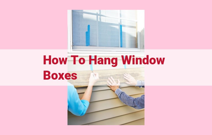 how to hang window boxes