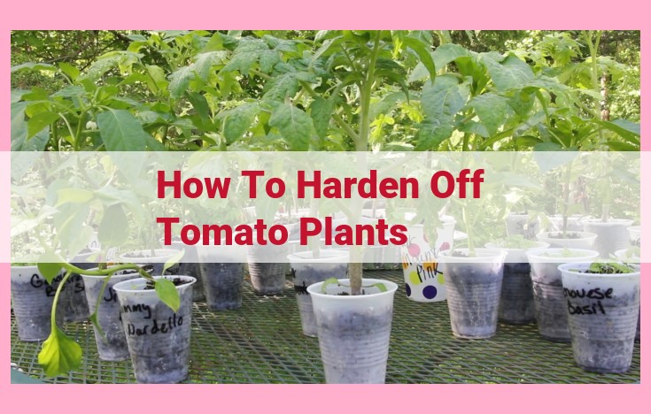 how to harden off tomato plants