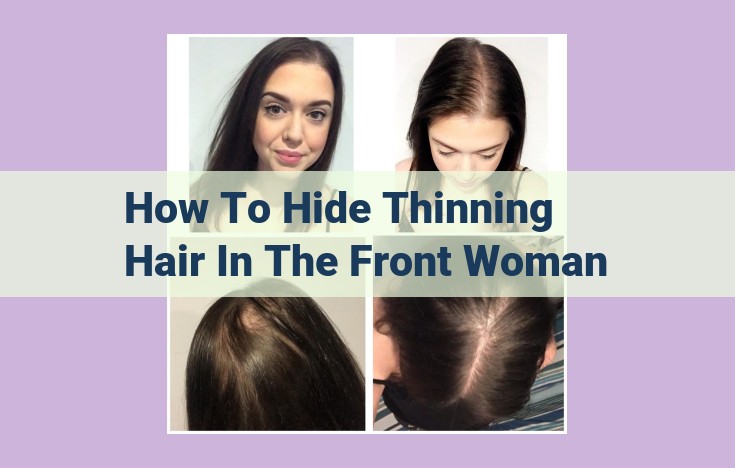 how to hide thinning hair in the front woman