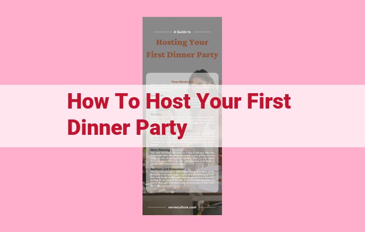 how to host your first dinner party