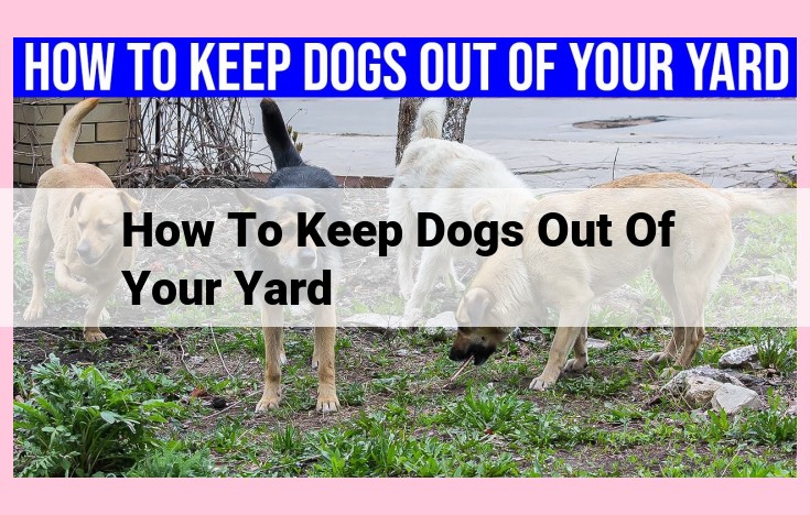 how to keep dogs out of your yard