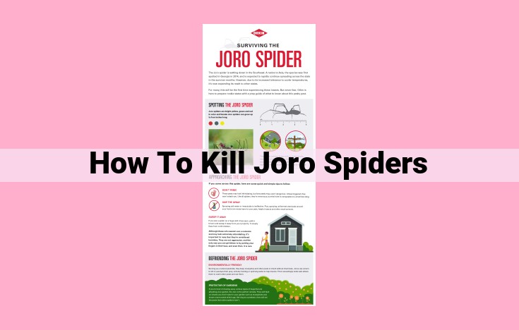 how to kill joro spiders